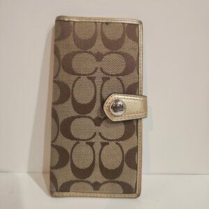 Coach Wallets | Coach Brown Class Monogram Bi-Fold Wallet | Color: Brown